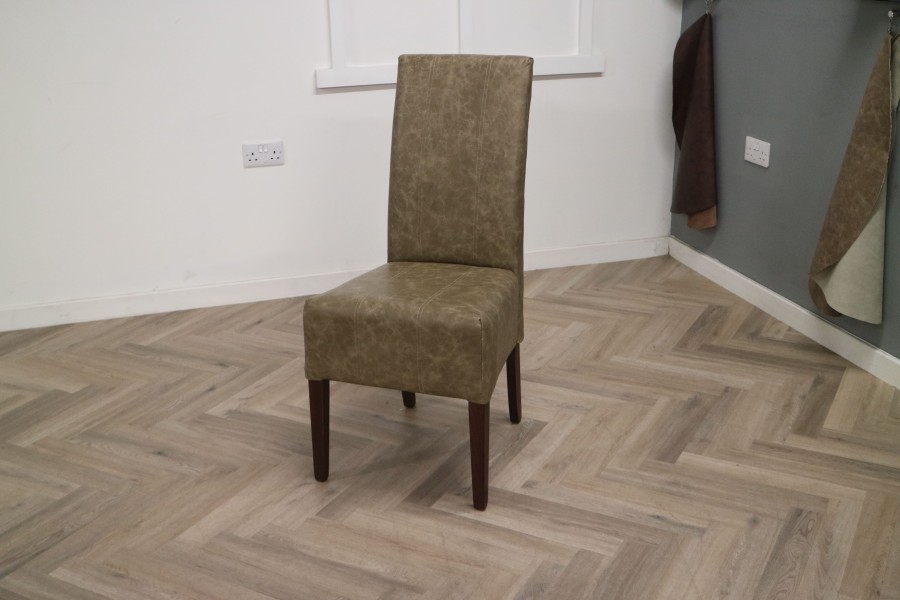 Idaho Leather Dining Chairs - Dune Stone - Quantity 4