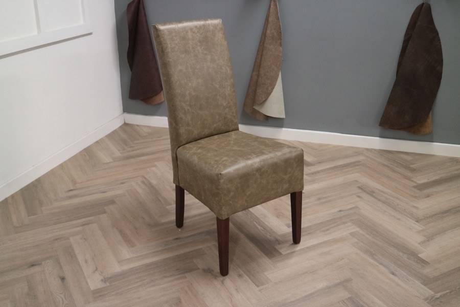 Idaho Leather Dining Chairs - Dune Stone - Quantity 4