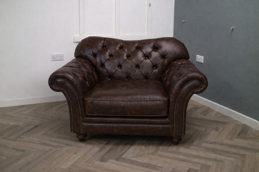 Drummond Leather Sofa - 1.5 Seater - Apache Roast