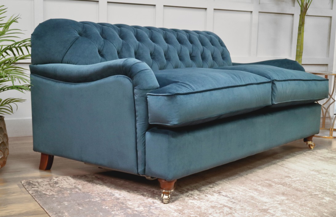 Linen Chesterfield Sofa Uk Baci Living Room