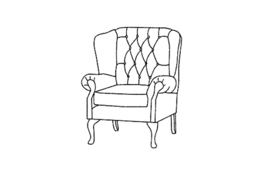 Flat Wing Chair