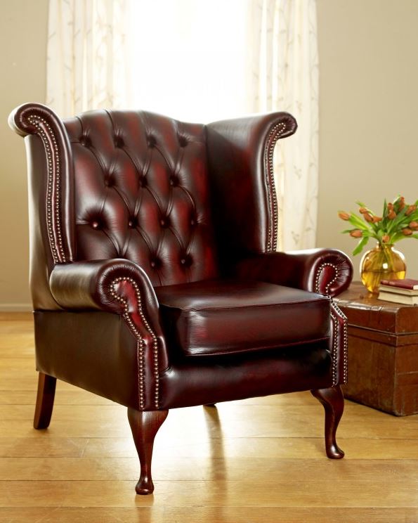 Scroll Wing Vintage Armchair